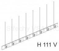 Hrotový systém H111 V vertikální poloha lepení