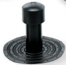 Odvětrávací komínek z TPE jednoduchý výška 225 mm průměr 75 mm