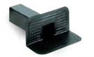 Boční střešní vpusť z TPE hranatá 100 X 100 mm délka stopky 375 mm